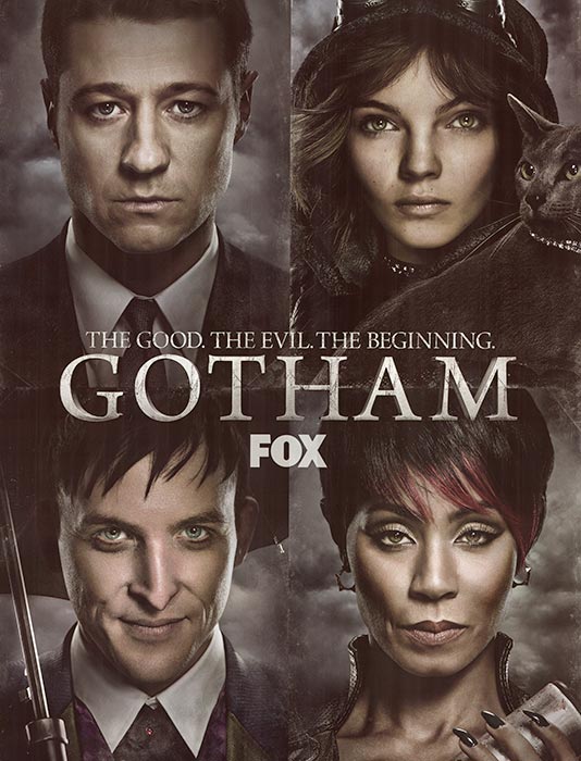 Photo of a poster for the TV show Gotham.