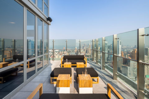 outdoor space with seating